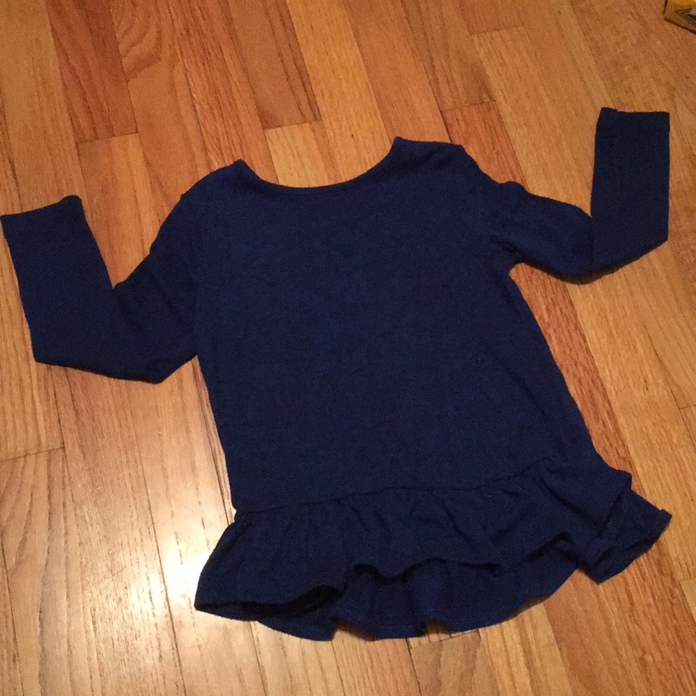 Long-Sleeve Blue Top